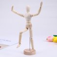 thumbnail image 1 of OULII Sculptures Home Decor Wooden Joints Person Model Beige Drawing Aid Friendship 1Pcs, 1 of 8
