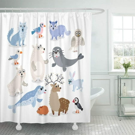 Xddja Wild North Pole In Flat Including, How To Seal Shower Curtain