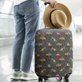 thumbnail image 2 of Cartoon Construction Vehicles Dump Trucks Luggage Cover Fashion Suitcase Cover Baggage Covers Fit 25-28 Inch Luggage (Go Travel), 2 of 5