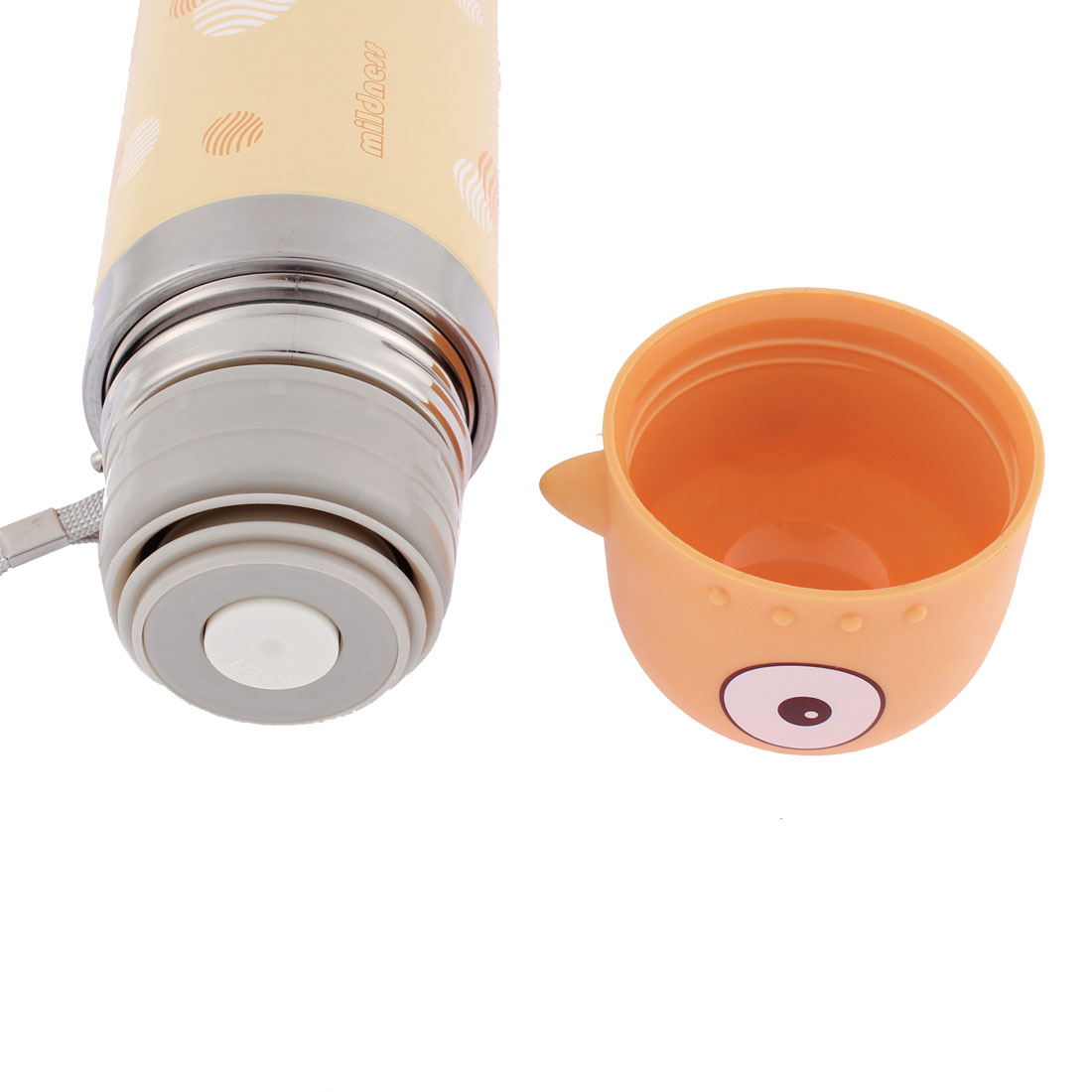 350ml Push Button Vacuum Insulated Heat Retaining Bottle Flask Travel