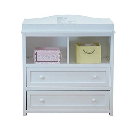 Athena Leila 2 Drawer Changer White Walmart Com