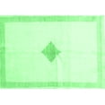 thumbnail image 1 of Ahgly Company Indoor Rectangle Solid Emerald Green Modern Area Rugs, 7' x 10', 1 of 4