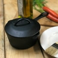 thumbnail image 4 of Open Box Bayou Classic 1 Quart Cast Iron Covered Sauce Pot with Self-Basting Lid, 4 of 6