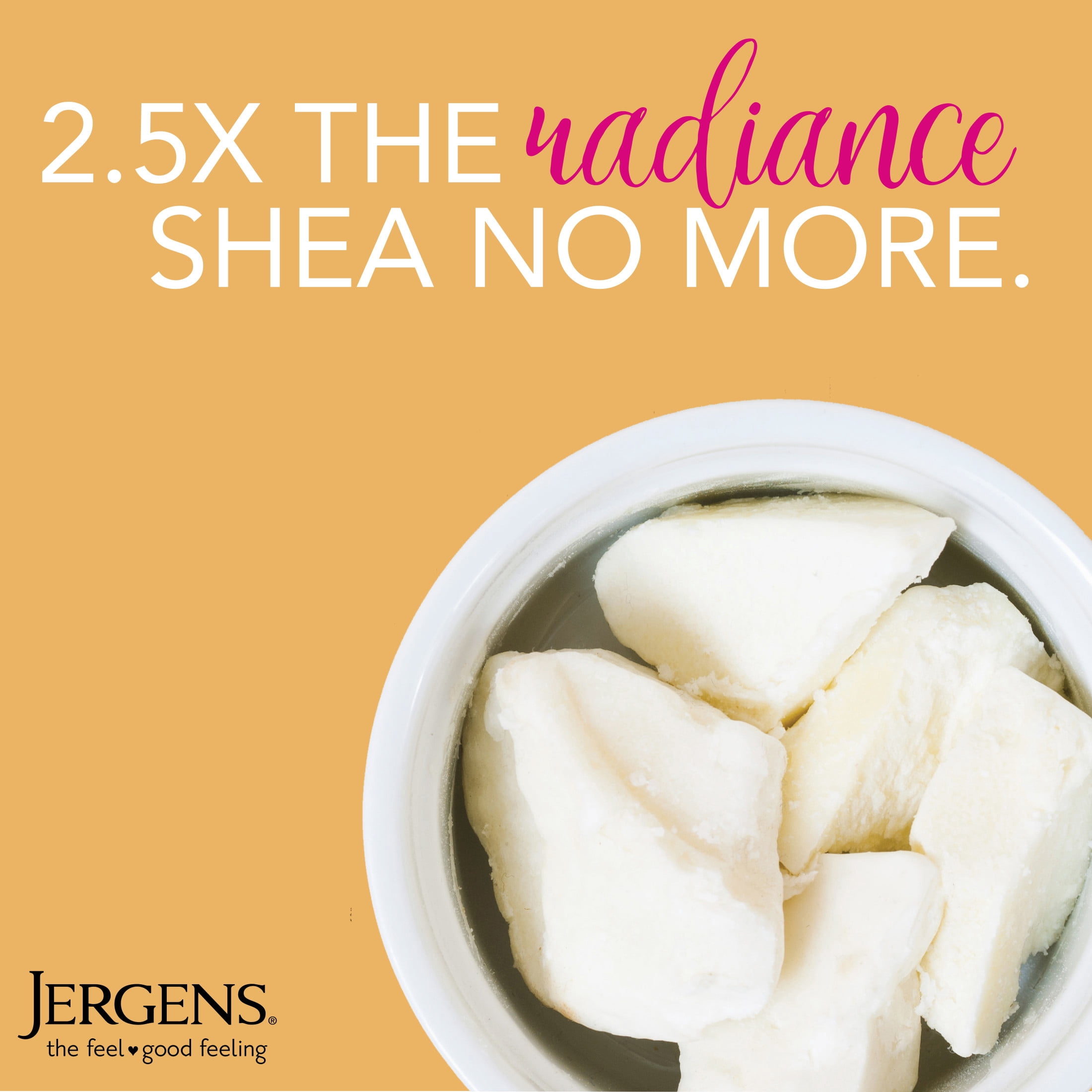 (4 pack) Jergens Shea Butter Hand and Body Lotion, Dry Skin Moisturizer, Dermatologist Tested, 28.2 fl oz