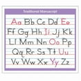 thumbnail image 3 of North Star Teacher Resources Adhesive Traditional Manuscript Desk Prompt, Pack of 36, 3 of 4