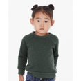 thumbnail image 3 of Bella & Canvas B07906655 Toddler Sponge Fleece Raglan Sweatshirt, Heather Navy - Size 5T, 3 of 4