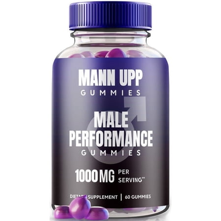Mann Upp Gummies, Official Formula Gummy for Energy, All Natural Supplement to Support Physical and Overall Health, MannUpp Gomitas Reviews (60 Gummies)