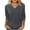 Gray, variant on Mgmyaa Womens 3/4 Length Sleeve Tops 2025 Summer V Neck Tee Shirts Dressy Casual Work Tunic Blouses Spring Clothes