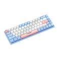 thumbnail image 1 of Teclado mecánico para juegos de 68 teclas, regalo para fiestas, teclado iluminado, compacto, con cable USB Azul, 1 of 9