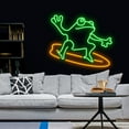 thumbnail image 3 of Skateboard Frog Neon Sign, Skateboard Frog Led Signs, Skateboard Frog Decor, Skateboard Frog Neon, 3 of 5