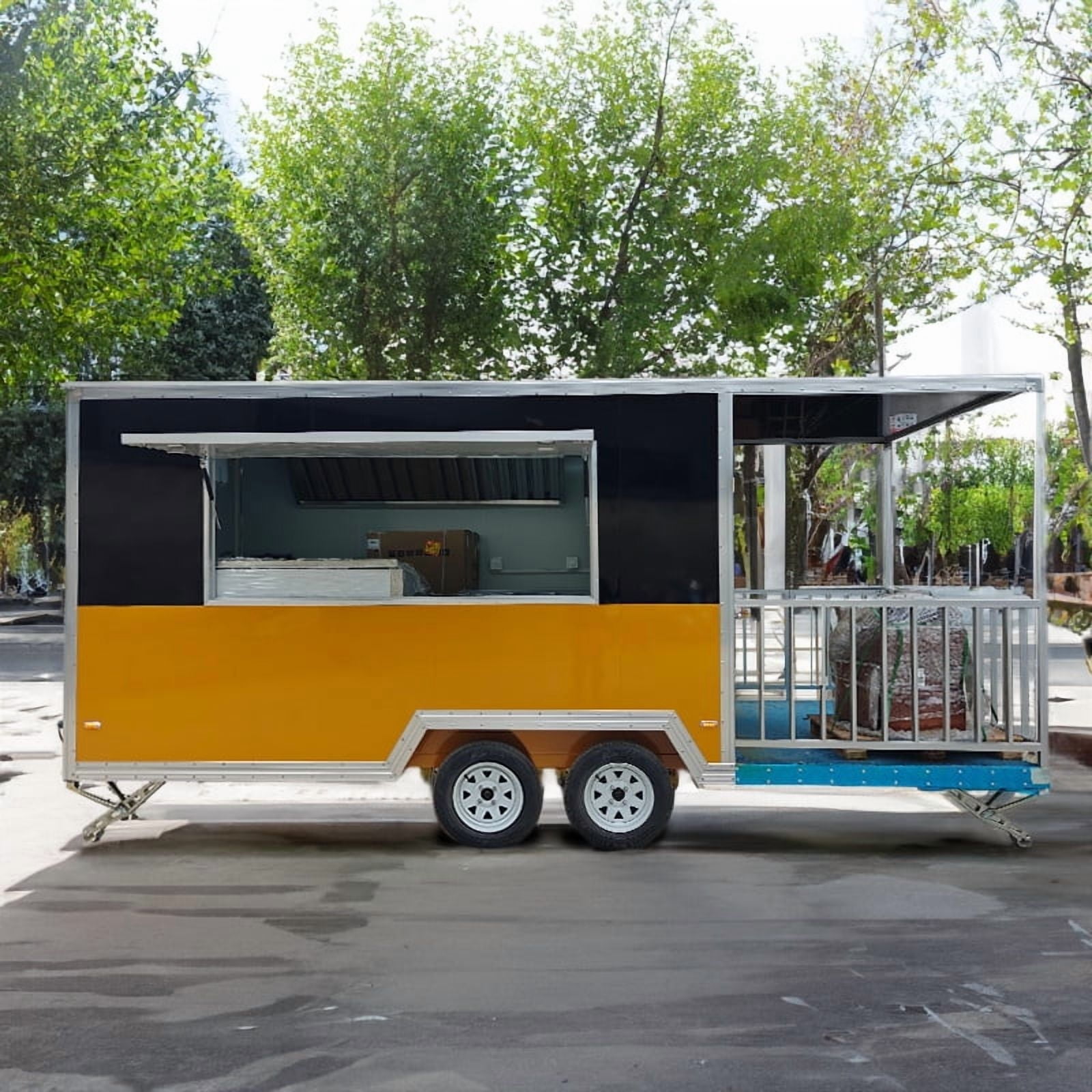 BELYOO Outdoor Food Service Equipment for Commercial Use | Stainless Steel Cart
