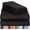 Black, variant on Luxclub queen cooling sheet set, microfiber moisture-wicking, silver, 6-piece