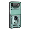 thumbnail image 1 of Estuche Para Teléfono Compatible Con Samsung Galaxy Z Flip 3 Tpu Soporte De Anillo De Metal Magnético Cubierta De Estuche A Prueba De Golpes sonducket EL016467-05, 1 of 5