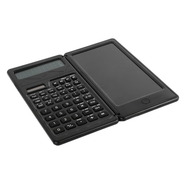 Calculadora Científica, Calculadora de Funciones de Batería Solar Ligera Con Bloc de Notas y Bolígrafo para Oficina