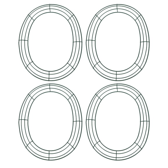 4pcs Easter Egg Shaped Wreath Frames Metal Floral Hoop for DIY Craft Wreaths Holiday Decorations Easter Christmas Thanksgiving