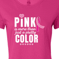 thumbnail image 4 of Inktastic Breast Cancer Pink is More Than Just a Pretty Color Women's T-Shirt, 4 of 5