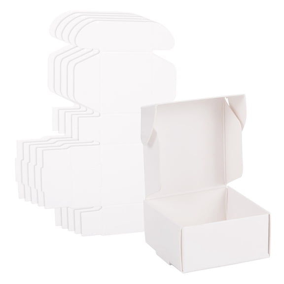 Paper Folding box Corrugated Board box Postal box Square White 4.1x3.8x2cm