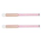 thumbnail image 3 of Women Makeup Brush 2Pcs Pink Synthetic Fiber Hair Durable Handle Eyeshadow Brush Set for Makeup Use, 3 of 3