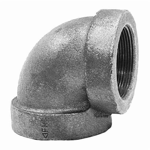 90 Degree Elbow 90 Degree Elbow, 1-1/4" x 3/4" Pipe, FNPT, Cast Iron, Class 125