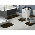 thumbnail image 2 of Garland Rug Finest Luxury Washable Bath Set, 5 Piece Set (2 Bath Rugs, Contour, Lid, & Runner) Chocolate, 2 of 6