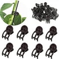 thumbnail image 2 of Opvise 100Pcs Garden Tomato Trellis Clips Creative Shape Mini Size Portable Plant Securing Clips Garden Accessories Coffee, 2 of 7