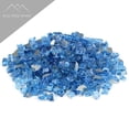 thumbnail image 2 of Blue Ridge Brand™ 1/2" Reflective Glass for Fireplace and Landscaping Fire Pit Glass - Blue - 50 Pound, 2 of 6