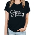 thumbnail image 1 of Blouses pour Femmes Hauts Imprimés Manches Courtes Blouse Col Rond T-Shirt Hauts, 1 of 1