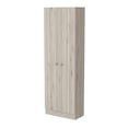 thumbnail image 6 of Newboti Furniture Buxton Rectangle 2-Door Storage Tall Cabinet Light Grey 45728, 6 of 6