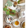 thumbnail image 4 of St. Patrick's Day Kitchen Dish Towels for Drying Dishes Set of 4, Green Lucky Clovers Dog Waffle Weave Microfiber Hand Tea Bathroom Towels Quick Dry & Absorbent Towel 15.7x23.6, 4 of 7
