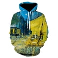thumbnail image 4 of Sudadera con capucha para hombre y mujer con pintura al óleo de Van Gogh, asiento de café al aire libre, noche estrellada, impresión 3D neutra, estilo artístico, para niños, 4 of 4