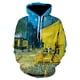 thumbnail image 4 of Sudadera con capucha para hombre y mujer con pintura al óleo de Van Gogh, asiento de café al aire libre, noche estrellada, impresión 3D neutra, estilo artístico, para niños, 4 of 4