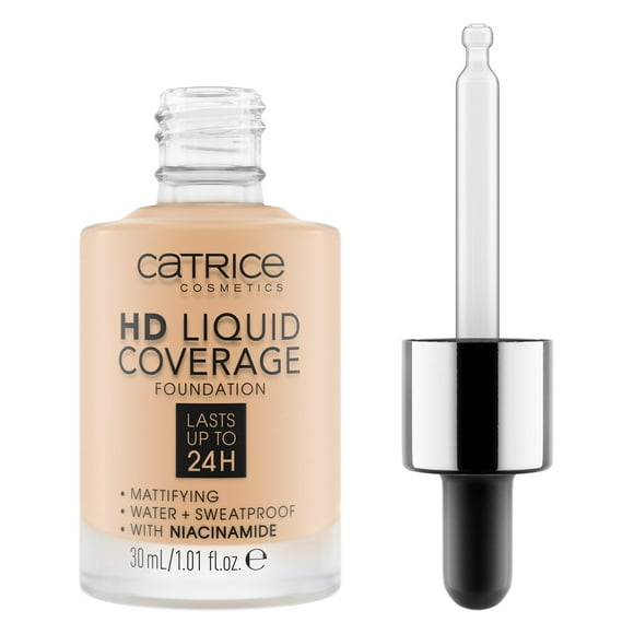 Catrice Fond de Teint Couvrance Liquide HD Haute & Naturel Vegan & Sans Cruauté (008 Beige Clair)