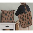 thumbnail image 5 of Soimoi Brown Poly Georgette Fabric Deodar Cedar Tree Print Sewing Fabric Yard 52 Inch Wide, 5 of 5