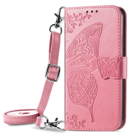 MZCYHCSD phone case for HUAWEI HonorX50i Wallet case, 3D embossed premium PU leather wallet flap protection phone case, with card slot and shoulder strap bracket