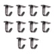 thumbnail image 1 of Set Of 10 Rustproof Coat Hanger Multipurpose Ceiling Hooks Stainless Steel Single Hook for Bedroom Bathroom Supplies, 1 of 4