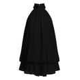 thumbnail image 7 of Ynynloco Women's Summer Dress Chiffon Halter Drop Waist Wedding Guest Dresses Ruffle Mini Dress Brunch Outfits, 7 of 7