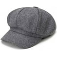 thumbnail image 2 of CoCopeaunts Octagonal Newsboy Cap Autumn Winter Hats for Women Warm Fashion Ladies Casual Solid Woolen Beret Hat Painter Cap, 2 of 7