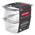 thumbnail image 6 of Rubbermaid Brilliance 4.7 Cup Medium Stain-Proof Food Storage Container, Set of 2, 6 of 10
