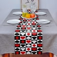thumbnail image 3 of Valentines Day Love Table Runner Heart Seasonal Farmhouse Indoor Outdoor Kitchen Dining Table rations for Home Party Wedding, 3 of 5