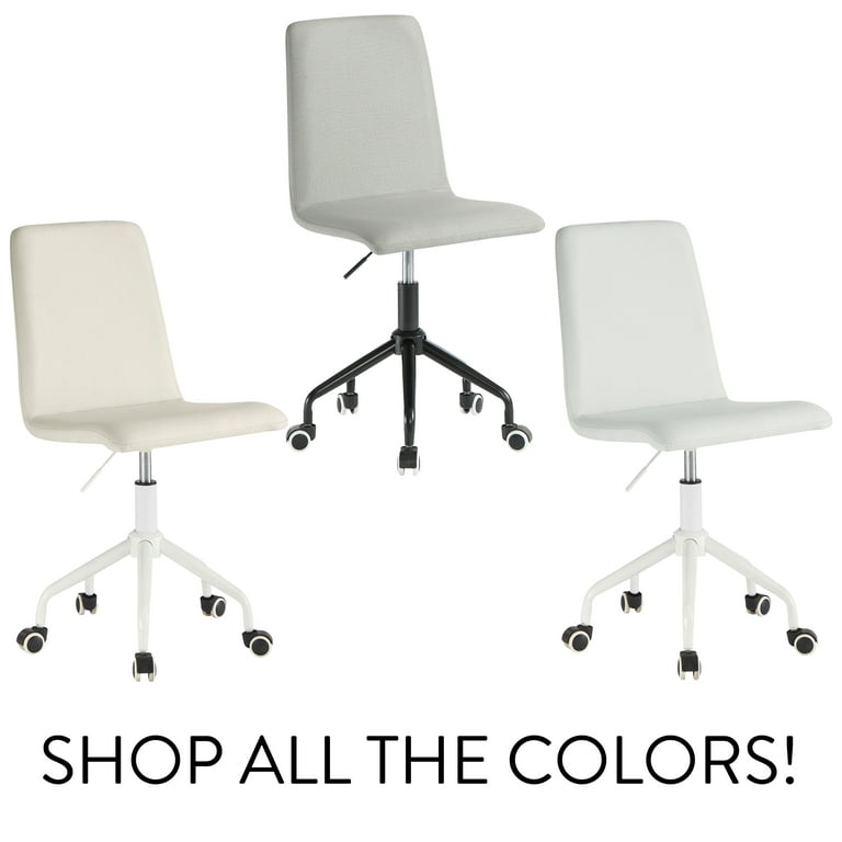 Urban Shop Rolling Linen Swivel Chair Various Colors Available Walmart