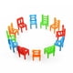 thumbnail image 2 of Color aleatorio 18 Uds sillas de equilibrio de plástico juego juguetes silla apilable juguetes inteligencia multijugador juego para padres e hijos regalo de cumpleaños, 2 of 7