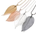 thumbnail image 3 of 1 Pce Collier Chaîne Longue Pendentif Chandail Feuille Simple Bijoux Mode Unique pour Femmes, 3 of 8