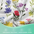 thumbnail image 5 of Wildflower 60 Inch Round Tablecloth,Colorful Floral Leaves Table Cloth Waterproof Stain and Wrinkle Resistant Circle Table Cover for Kitchen Dining Picnic Camping Indoor Outdoor Decor, 5 of 6