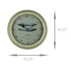 thumbnail image 4 of Batela Reloj de pared de ballena azul con marco de metal envejecido Off-White Batela 6926, 4 of 4