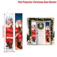 thumbnail image 3 of Decoración navideña para puerta con pancarta de Feliz Navidad 2024, decoración navideña para el hogar, adornos colgantes de Navidad, regalos de Navidad, Año Nuevo 2025, 3 of 5