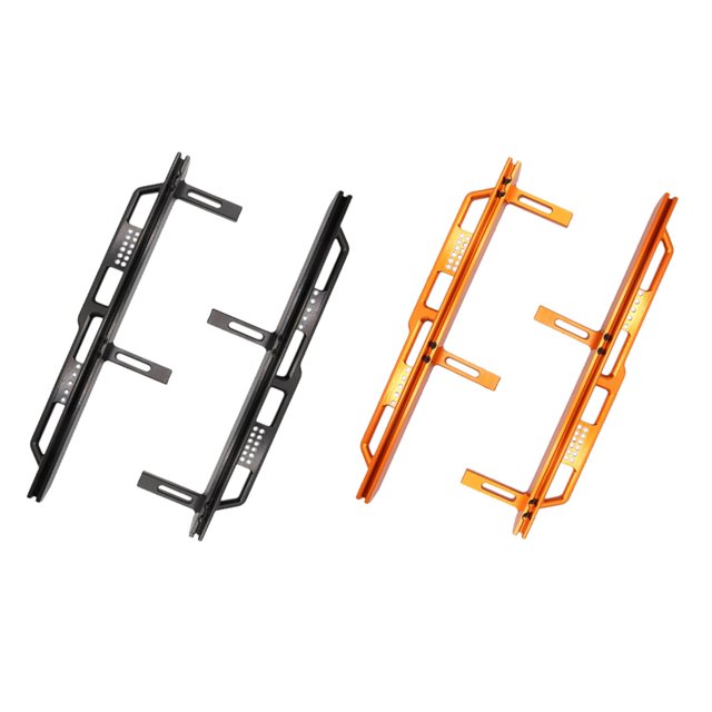 4x RC Pedal Board para 1/6 RC Car Repuestos Negro + Oro CUTICAT Pedal lateral