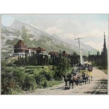 Canadian Pacific Hotel The Canadian Pacific Railway's Banff Springs Hotel at Banff, Alberta Print Wall Art ()