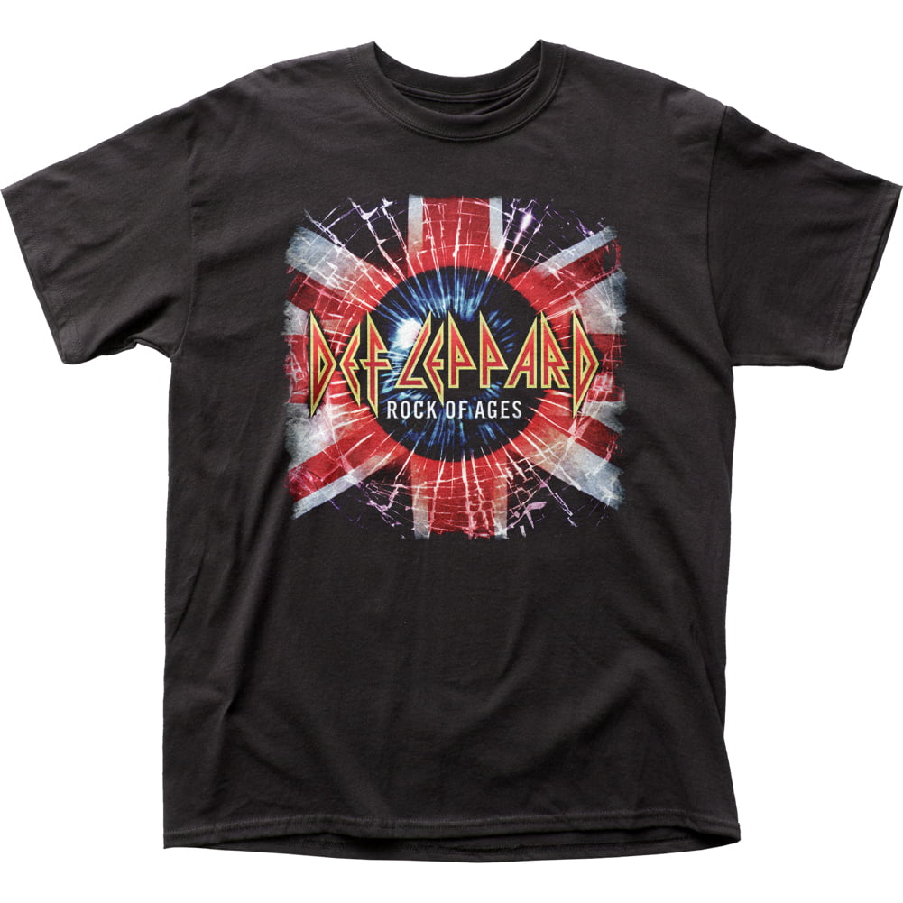 Def Leppard English Rock Band Rock Of Ages Adult T Shirt Tee