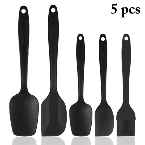 Coofit 5PCS Icing Spatula Set Silicone Cake Spatula Frosting Spatula with Oil Brush