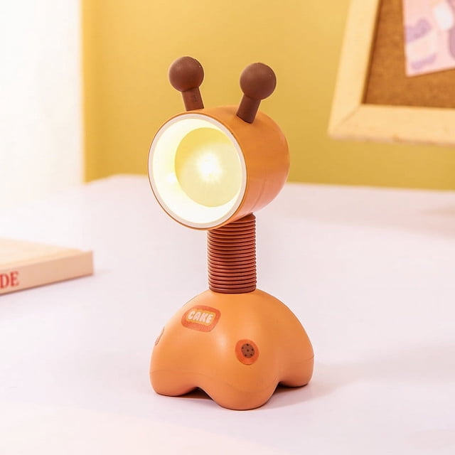 Xihbxyly Lámpara de Noche con Forma de Cervatillo, Minidiseño de Absorción Magnética, Ángulo Ajustable de 360°, Función de Soporte para Teléfono, Protección Ocular, Ideal para Dormitorio o Sala de Es